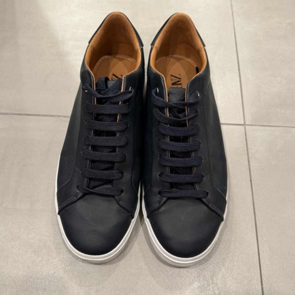 Zara men’s navy blue sneakers - size 42 (9)